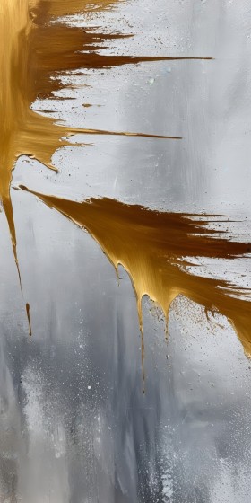 Goldene Strömung in Grau