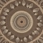 Mandala mit Blättern in Naturtönen