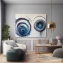 Blaue Spiralen in Bewegung