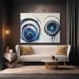 Blaue Spiralen in Bewegung