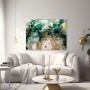 Abstrakter Marmor in Smaragd und Gold