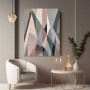 Geometrie in Grau und Rosé