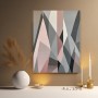 Geometrie in Grau und Rosé