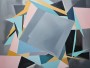 Geometrische Komposition in Pastell
