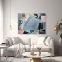 Geometrische Komposition in Pastell