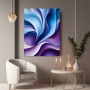 Abstrakte Wellen in Blau und Violett