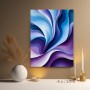 Abstrakte Wellen in Blau und Violett