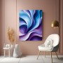 Abstrakte Wellen in Blau und Violett