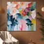 Abstrakte Blüten in Pastell