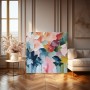 Abstrakte Blüten in Pastell