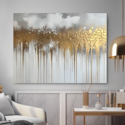 Goldene Tropfen Abstraktion