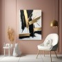 Abstrakte Eleganz in Schwarz und Gold