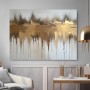 Goldene Skyline in abstrakten Farbverläufen