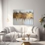 Goldene Skyline in abstrakten Farbverläufen