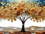 Goldener Baum im Herbst
