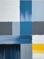 Abstrakte Farbflächen in Blau und Grau