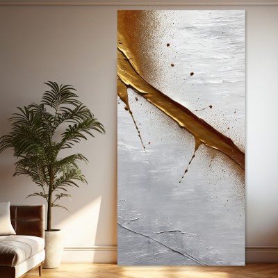 Goldene Dynamik auf Grau