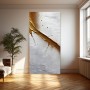 Goldene Dynamik auf Grau