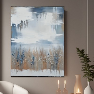 Sanfte Gräser in Blau und Beige