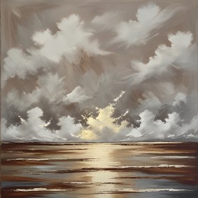 Goldenes Licht über dem Meer