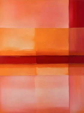 Warme Farbflächen in Orange und Rot