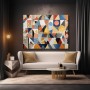 Geometrische Formen in warmen Farben
