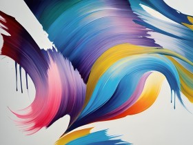 Farbschwung in Blau und Violett