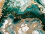 Smaragdgrüner Marmor mit Goldadern