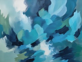 Abstrakte Blaue Pinselstriche