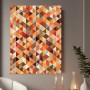Geometrische Dreiecke in warmen Farben