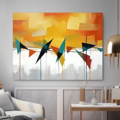 Abstrakte Segel in warmen Farben