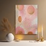 Rosé Goldene Punkte Abstrakt