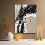 Abstrakte Eleganz in Schwarz und Gold