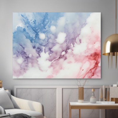 Pastellfarbene Aquarell-Abstraktion