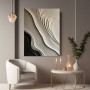Elegante Wellen in Beige und Schwarz