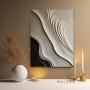 Elegante Wellen in Beige und Schwarz