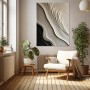 Elegante Wellen in Beige und Schwarz