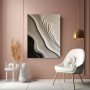 Elegante Wellen in Beige und Schwarz