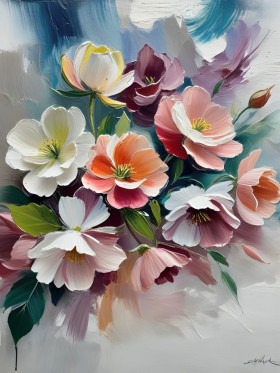 Blütenzauber in Pastelltönen