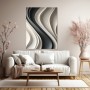 Elegante Wellen in Schwarz und Creme
