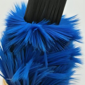 Blaue Pinselstruktur in Makro Blaue Pinselstruktur in Makro