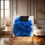 Blaue Pinselstruktur in Makro