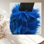 Blaue Pinselstruktur in Makro