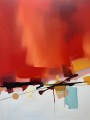 Abstrakte Wärme in Rot und Orange