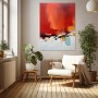 Abstrakte Wärme in Rot und Orange