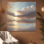 Wolkenhimmel im Abendlicht