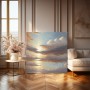 Wolkenhimmel im Abendlicht
