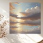 Wolkenhimmel im Abendlicht