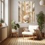 Marmor Eleganz mit goldenen Kugeln