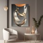 Elegante Metallformen in Gold